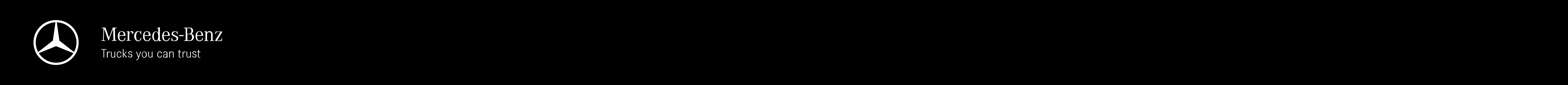 Mercedes Benz - Trucks you can trust